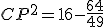CP^2=16-\frac{64}{49}